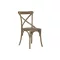Silla olmo ratan 50x52,5x88 crossback envejecido