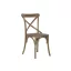 Silla olmo ratan 50x52,5x88 crossback envejecido