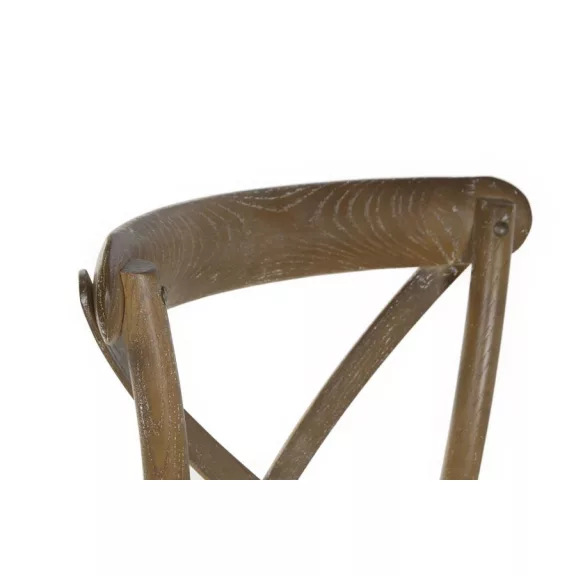 Silla olmo ratan 50x52,5x88 crossback envejecido