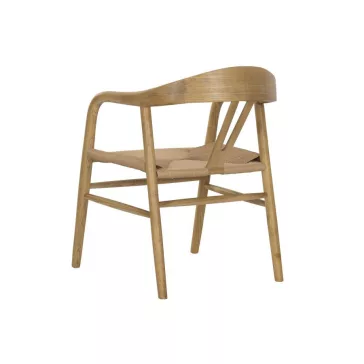 Silla olmo fibra 57x56x78 natural