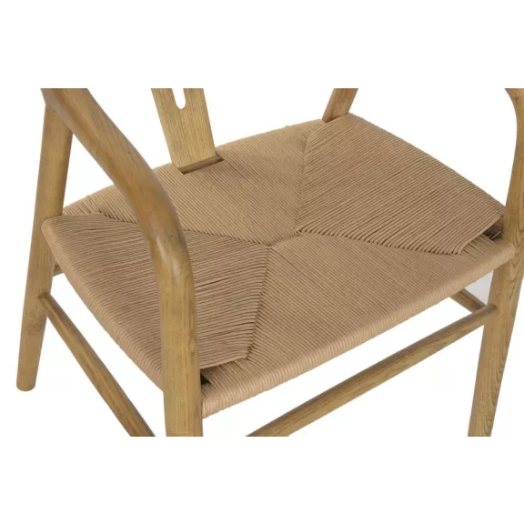Silla olmo fibra 57x56x78 natural