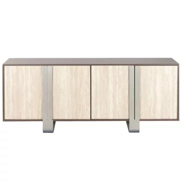 Buffet mdf metal 180x40x73,5 61,60 simil marmol