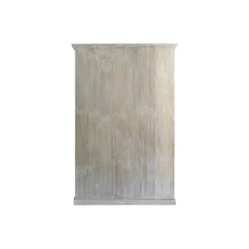 Fehér antikolt mangófa vitrin – 135×50×210 cm