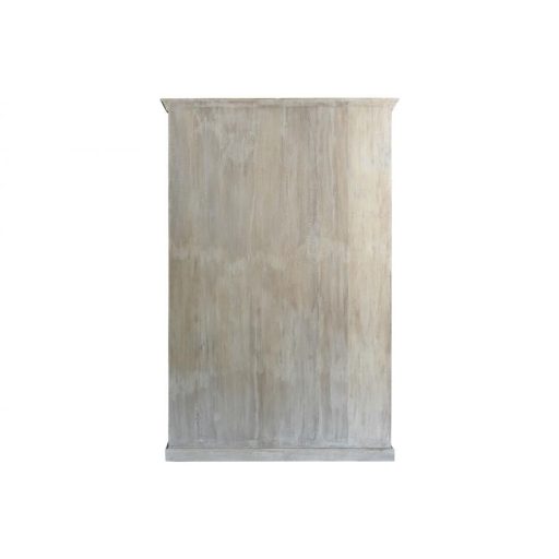 Fehér antikolt mangófa vitrin – 135×50×210 cm