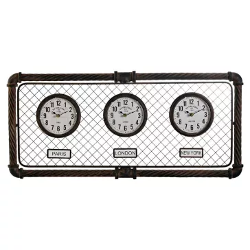   Falióra 3 órás fém, polipropilén 93x5x42 cm sötétszürke