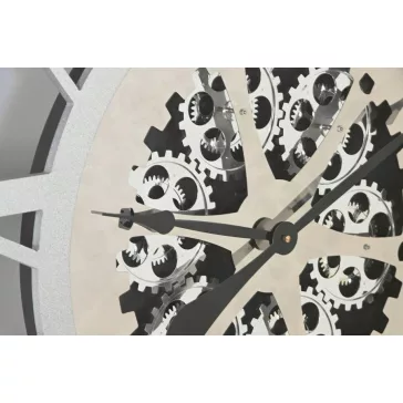 Falióra fém 102x9,5x102 cm ezüst