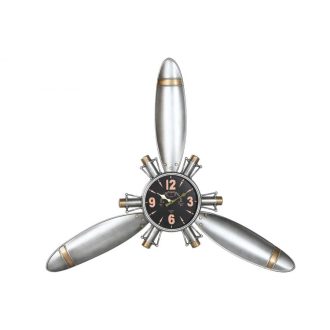 Falióra propeller fém 121x7x106 cm ezüst