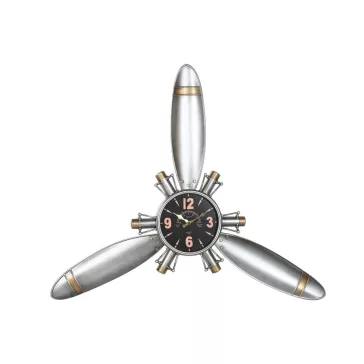 Falióra propeller fém 121x7x106 cm ezüst