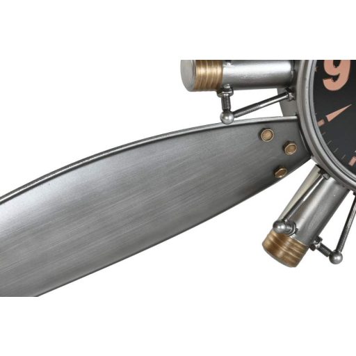 Falióra propeller fém 121x7x106 cm ezüst