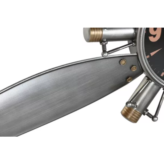 Falióra propeller fém 121x7x106 cm ezüst