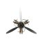 Falióra propeller fém 63x12x55 cm ezüst