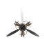 Falióra propeller fém 63x12x55 cm ezüst