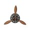 Falióra propeller fém 118x24x134 cm fekete