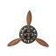 Falióra propeller fém 118x24x134 cm fekete