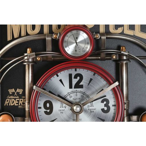 Falióra motor fém 60x18x120 cm piros