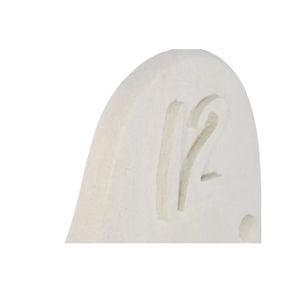 Reloj mdf 60x4x100 forma envejecido blanco