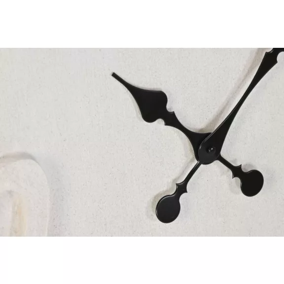 Reloj mdf 60x4x100 forma envejecido blanco