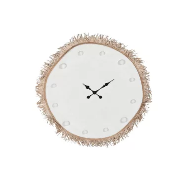 Reloj mdf fibra 85x7x85 blanco
