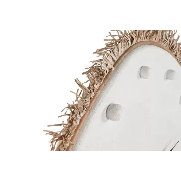 Reloj mdf fibra 85x7x85 blanco
