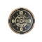 Reloj pared pino cristal 63,5x8x63,5 movimiento