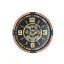 Reloj pared pino cristal 63,5x8x63,5 movimiento