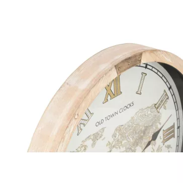 Reloj pared abeto cristal 63,5x8x63,5 movimiento