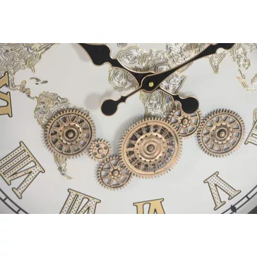 Reloj pared abeto cristal 63,5x8x63,5 movimiento