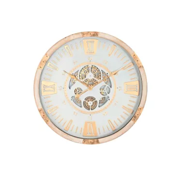 Reloj pared abeto cristal 63x8x63 movimiento