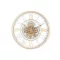 Reloj pared metal cristal 60,5x9,5x60,5 movimiento