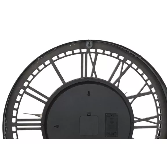 Reloj pared metal cristal 60,5x9,5x60,5 movimiento