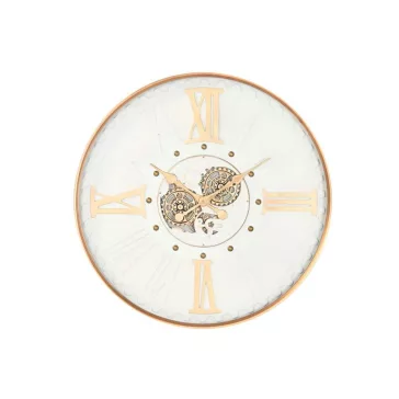 Reloj pared metal cristal 80x8x80 movimiento