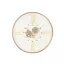 Reloj pared metal cristal 80x8x80 movimiento