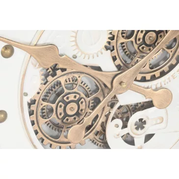 Reloj pared metal cristal 80x8x80 movimiento