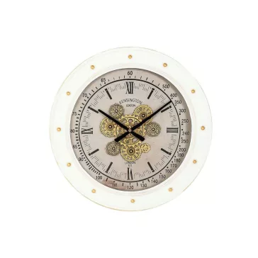 Reloj pared led metal 60x9x60 movimiento blanco