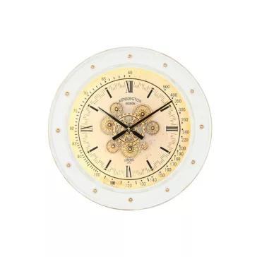 Reloj pared led metal 60x9x60 movimiento blanco