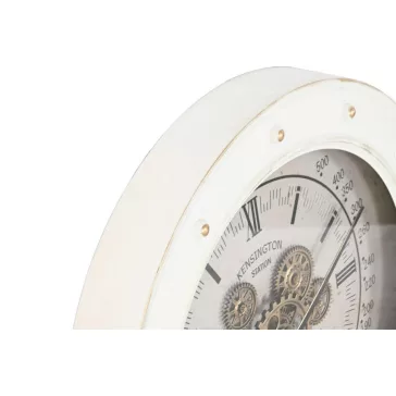 Reloj pared led metal 60x9x60 movimiento blanco