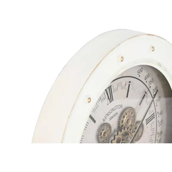 Reloj pared led metal 60x9x60 movimiento blanco