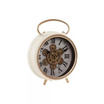 Reloj sobremesa metal cristal 23,5x8x30 movimiento