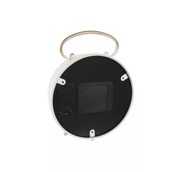 Reloj sobremesa metal cristal 23,5x8x30 movimiento