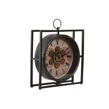 Reloj sobremesa metal cristal 30x9x32 movimiento