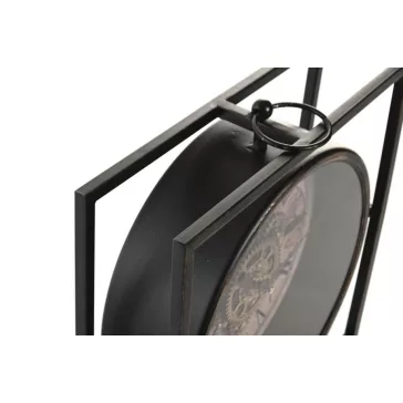 Reloj sobremesa metal cristal 30x9x32 movimiento