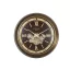 Reloj pared hierro cristal 100x14x100 dorado