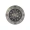 Reloj pared hierro cristal 80x9x80 plateado