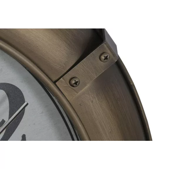 Reloj pared hierro cristal 80x9,5x80 movimiento