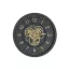 Reloj pared hierro cristal 46x8,5x46 azul marino