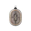 Reloj pared hierro cristal 56x8x92 natural