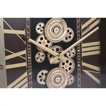   Fali óra vas- és kristályelemekkel 43 × 8,5 × 63 cm, kvarc szerkezettel