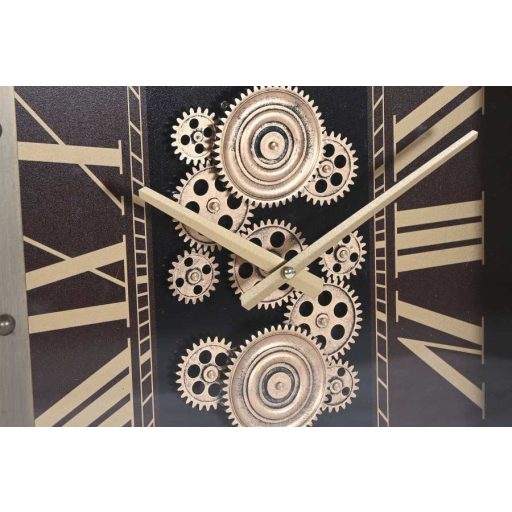 Fali óra vas- és kristályelemekkel 43 × 8,5 × 63 cm, kvarc szerkezettel