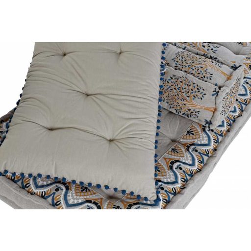 Fotel szett 4db-os pamut 155x76x65 régies zöld