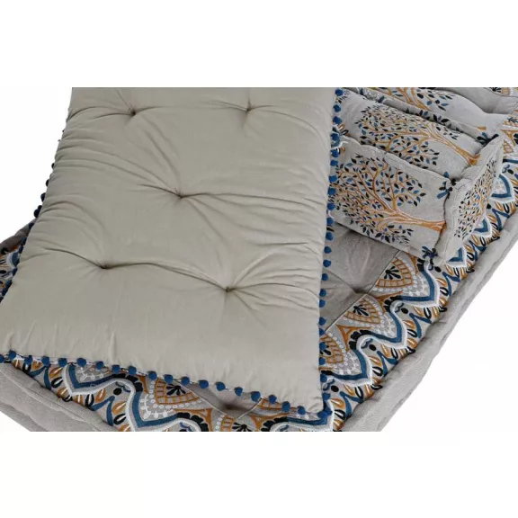 Fotel szett 4db-os pamut 155x76x65 régies zöld